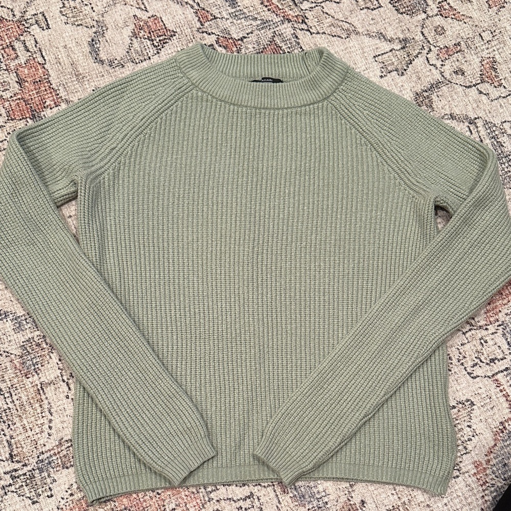 🔔Tahari Sage Green Ribbed Women's Sweater